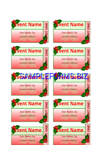Event Ticket Template 1 dot pdf free