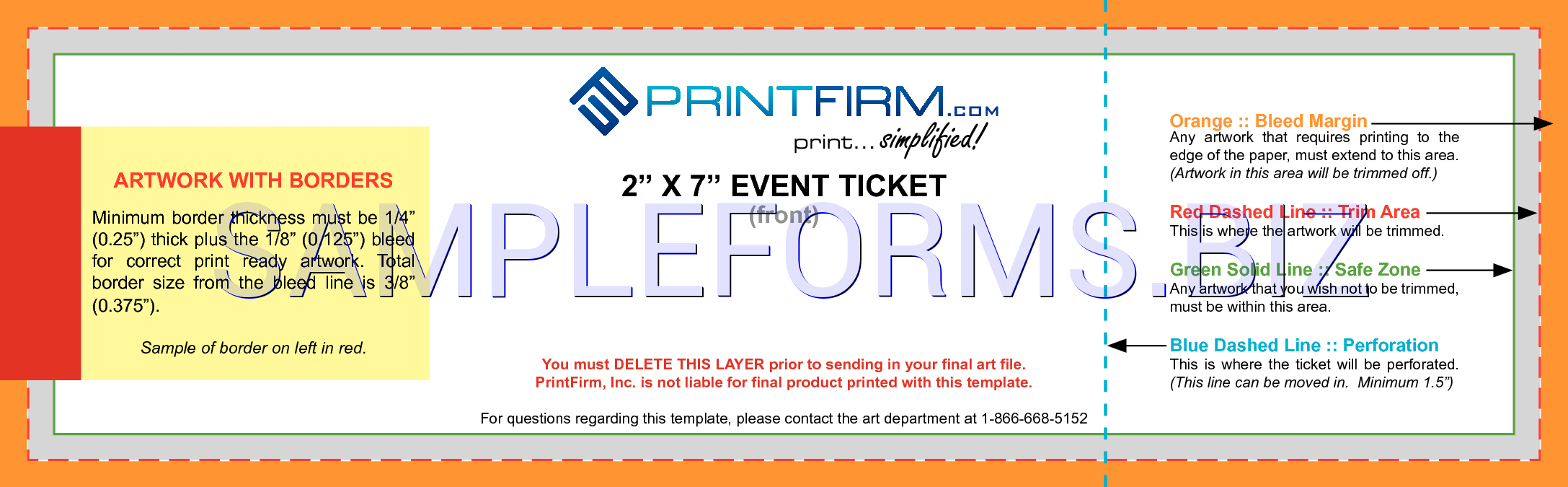 Preview free downloadable Event Ticket Template 2 in PDF (page 1)