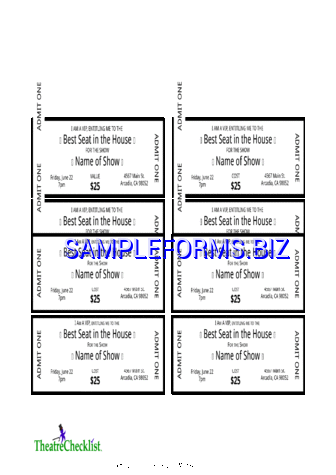 Event Ticket Template 3